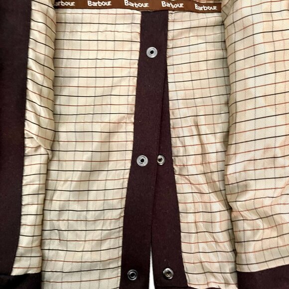 Barbour Newmarket Coat Women's Wool Brown Waterproof Breathable US 12 NWT $500 - Picture 12 of 16
